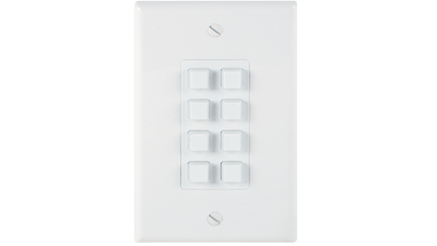 LB-KP8E - Link Bridge 8-Button Wall Plate w/ Integrated Ethernet Controller