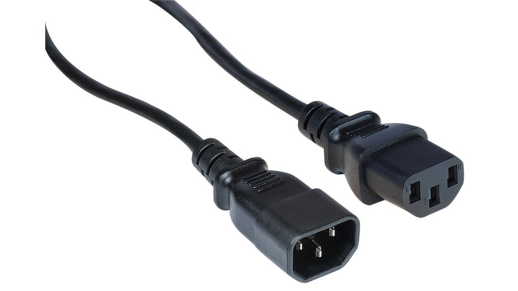 P10A-C13-C14-03 - POWER CORD EXT C13-C14 10A 3'