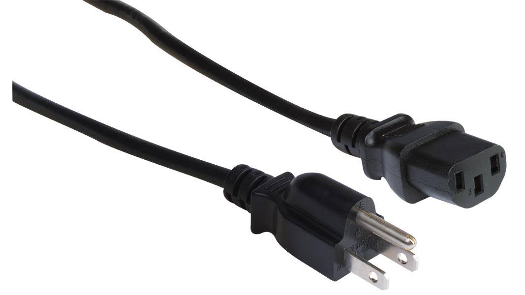 P10A-SH-15P-C13-12 - POWER CORD 5-15P-C13 SH 10A 12