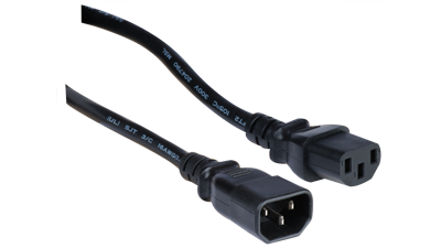 P13A-C13-C14-03 - POWER CORD EXT C13-C14 13A 3'
