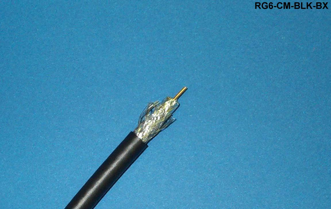 RG6-CM - RG6 CCS Dual Shielded Coaxial Cable swept to 3.0 GHz