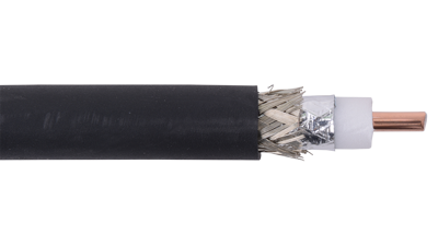 RG8-CMR-BLK - Microwave and Wireless RF400 RG8 Solid Dual Shield Cable