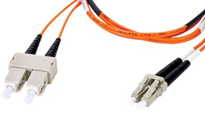 DMM6LCSC-002M - Fibertron Duplex Fiber Optic Patch cable OM1 Standard Multimode LC-SC