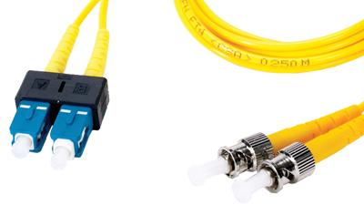 DSMSCST-001M - Fibertron Duplex Fiber Optic Patch cable OS1 Single Mode SC-ST