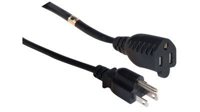 P13A-15P-15R-06 - POWER CORD EXT 5-15P-R 13A 6'