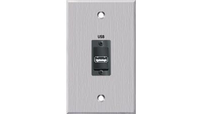 PC-G1760-E-P-C - Panelcrafters precision manufactured USB A-B pass through