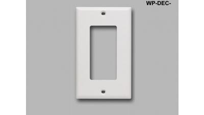 WP-DEC-WH - Keystone Decorator Style 1 gang smooth faceplate